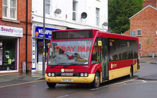 PHOTO  TANAT VALLEY OPTARE SOLO BUS NO 207 REG MX07 BBK  IN WELSHPOOL.