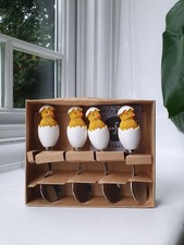 Vintage Sagaform Small Chicks Chickens Egg Spoons Set of 4
