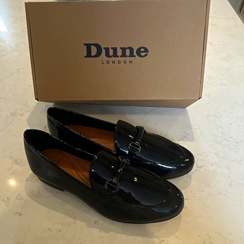Dune london black patent - dune,