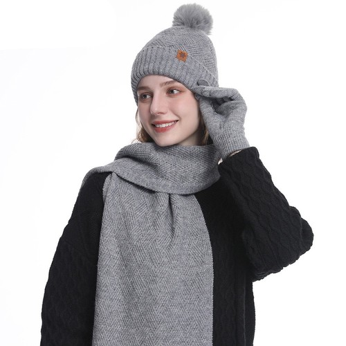 3pcs set soft women - women, hats