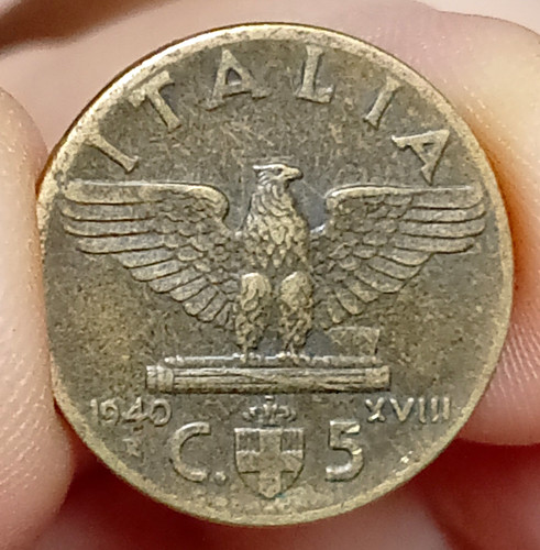 Italy 1940 centesimi coin - 5,