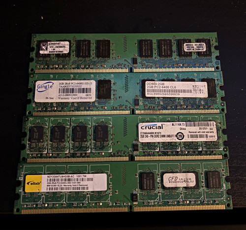 Mixed brands ddr2 pc2 - mixed,