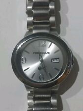 Mens Fishbone Watch Working With New Battery Fitted Metal Strap Used