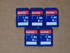5 x 8GB Sandisk SDHC Memory