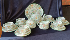 1ST QUALITY MINTON HADDEN HALL  FULL TEA SERVICE 22 PIECES