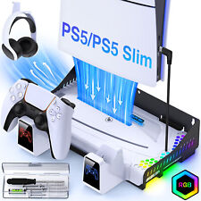 PS5 RGB Shelf Wall Mount Stand Kit for Playstation 5 Slim Digital Disc Console
