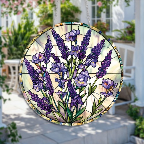 Lavender blossom round - blossom,