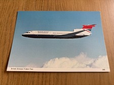 British Airways Hawker Siddeley Trident aircraft postcard