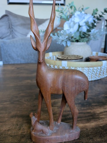 Vintage hand carved wooden - vintage,