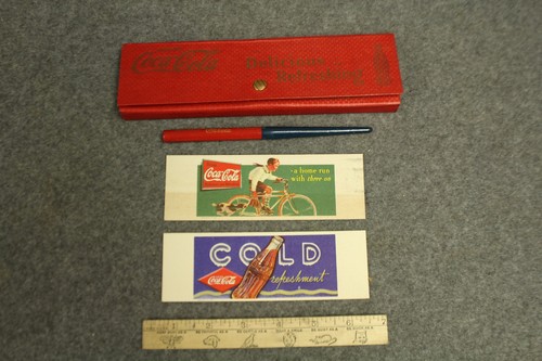 Vintage coca cola pencil box - coca,