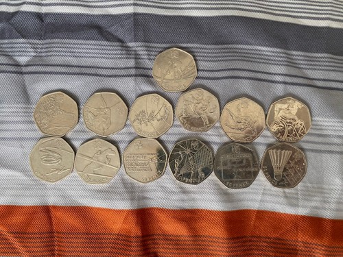 2012 olympic 50p - 2012, incomplete