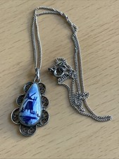 Vintage 925 Silver Delft
