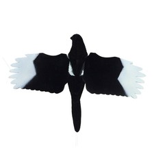 Flocked magpie flying decoy - magpie,