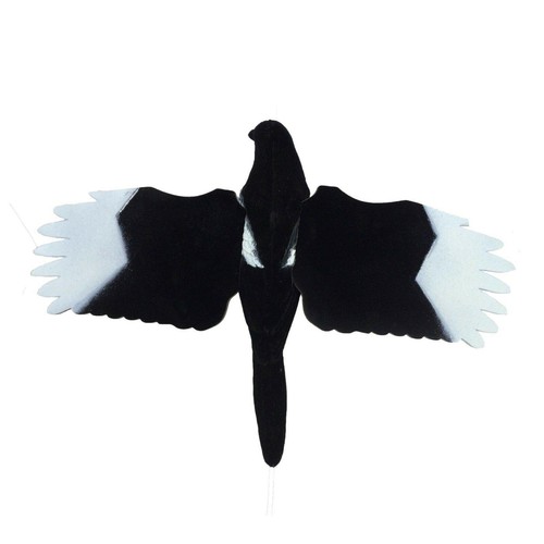 Flocked magpie flying decoy - flocked,