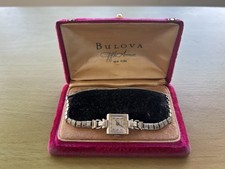 Vintage Bulova 14k Gold Ladies Watch in Box 17g Working Manual