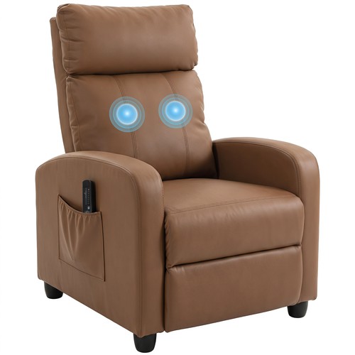 Homcom recliner sofa - homcom, pu