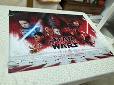 Star Wars the Last Jedi Original Quad Cinema Poster , Good Condition.