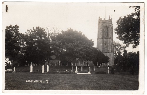 Marnhull real photo postcard - -,