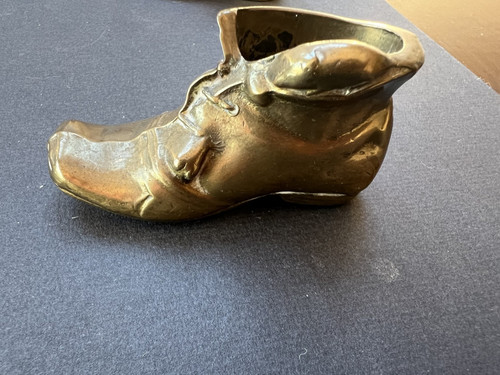 Vintage solid brass - , boot