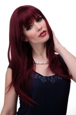 Women's Wig Red Garnet Red