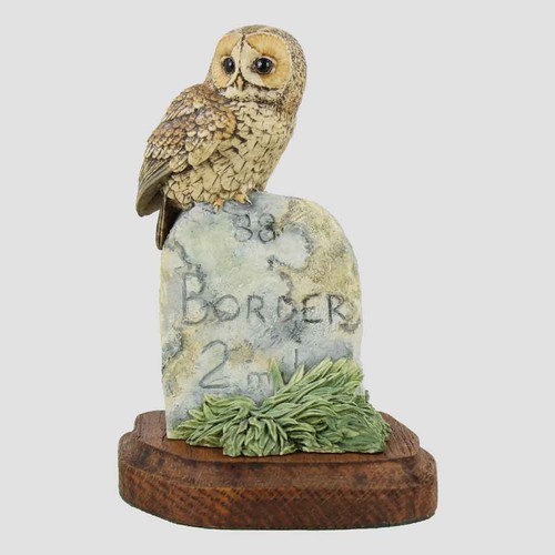 Tawny owl milestone with - owl,