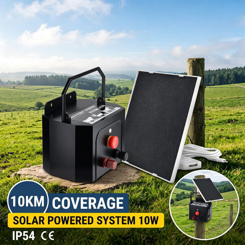 Solar electric fence energiser - solar,