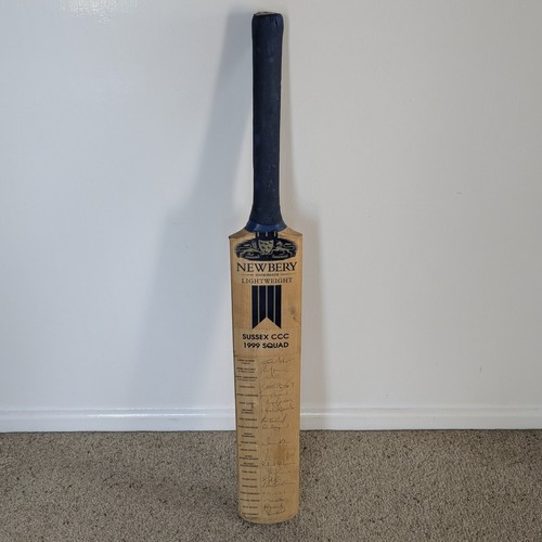 Newbery cricket bat - cricket, signed