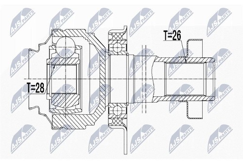 Nty drive shaft joint kit - shaft,
