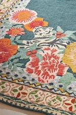 Nz Wool Tufted Rug Floral