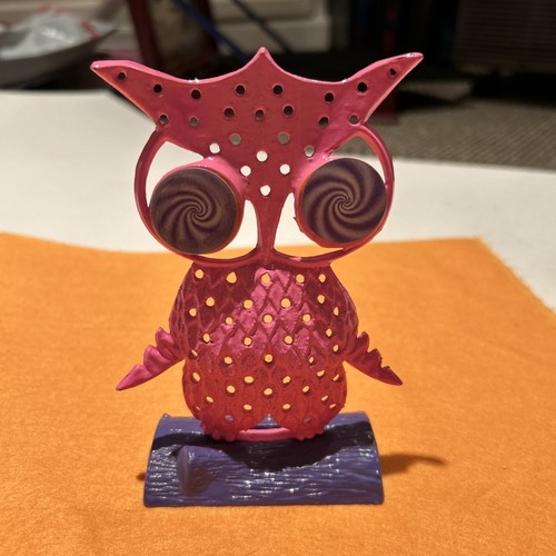 Libby green vintage metal - libby, owl