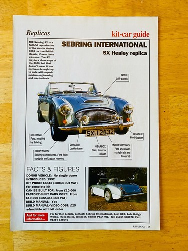 Sebring healey replica - healey,