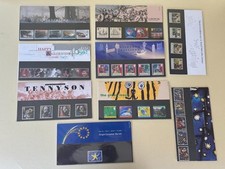 GB 1992 PRESENTATION PACKS COLLECTION OF 9 PACKS COMMEMORATIVE STAMPS MINT SETS
