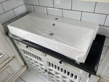 Bathstore Mino 800mm Basin sink + Black Granite Top For Vanity Unit Or Sideboard