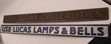 Vintage Signs  X 2 USE LUCAS