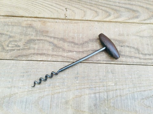 Antique corkscrew turned - antique,