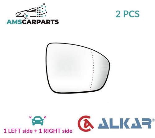 Rear view mirror glass - glass, pair