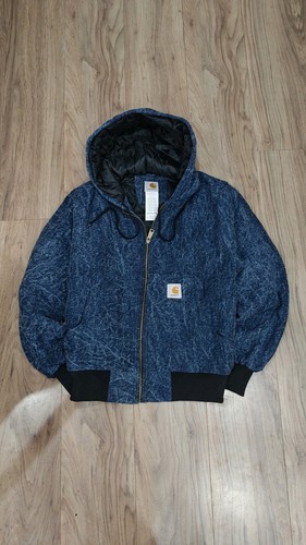 Dark blue washed - washed, carhartt