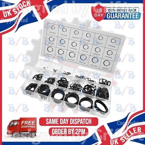 300pc mixed external circlip - mixed,