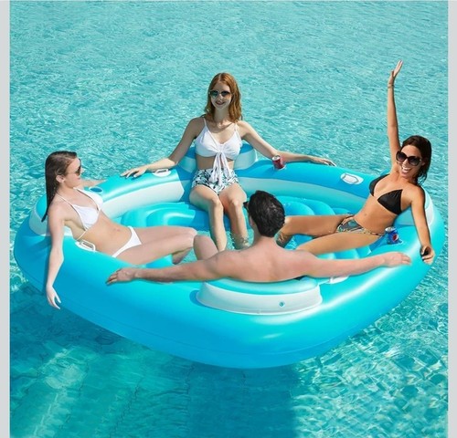 Floating island pool float - pool,