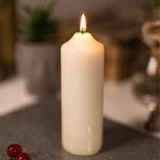 Large Ivory Pillar Candle 200