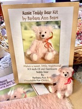 Miniature teddy bear Making KIT For 3.5” Traditional Mohair Jointed Bear Rosie 