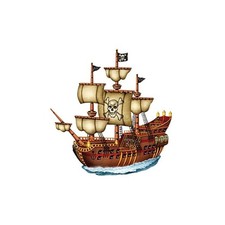 Pirate Ship Jointed Decorative Cutout - 31 Inches / 79cm