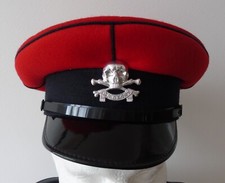British Army Queens Royal Lancers Peaked Cap & Cap Badge