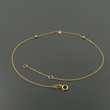 14K YELLOW GOLD STAR AND MOON