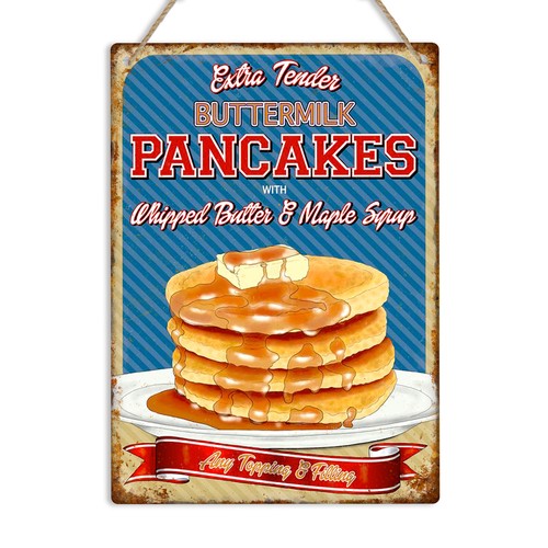 Buttermilk pancakes retro - buttermilk,