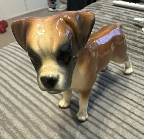 Boxer dog ceramic - boxer,