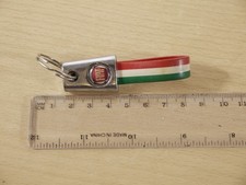 Fiat 500 Car Dealer Keychain Keyring Key fob Metal and Plastic