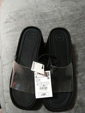 Zara VINYL HEELED SANDALS