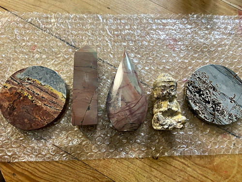 Polished picture jasper mixed - picture,