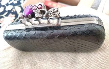 ALEXANDER MCQUEEN Black Python